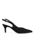 Zapatilla Picuda Negra Lisa Slingbach 80044
